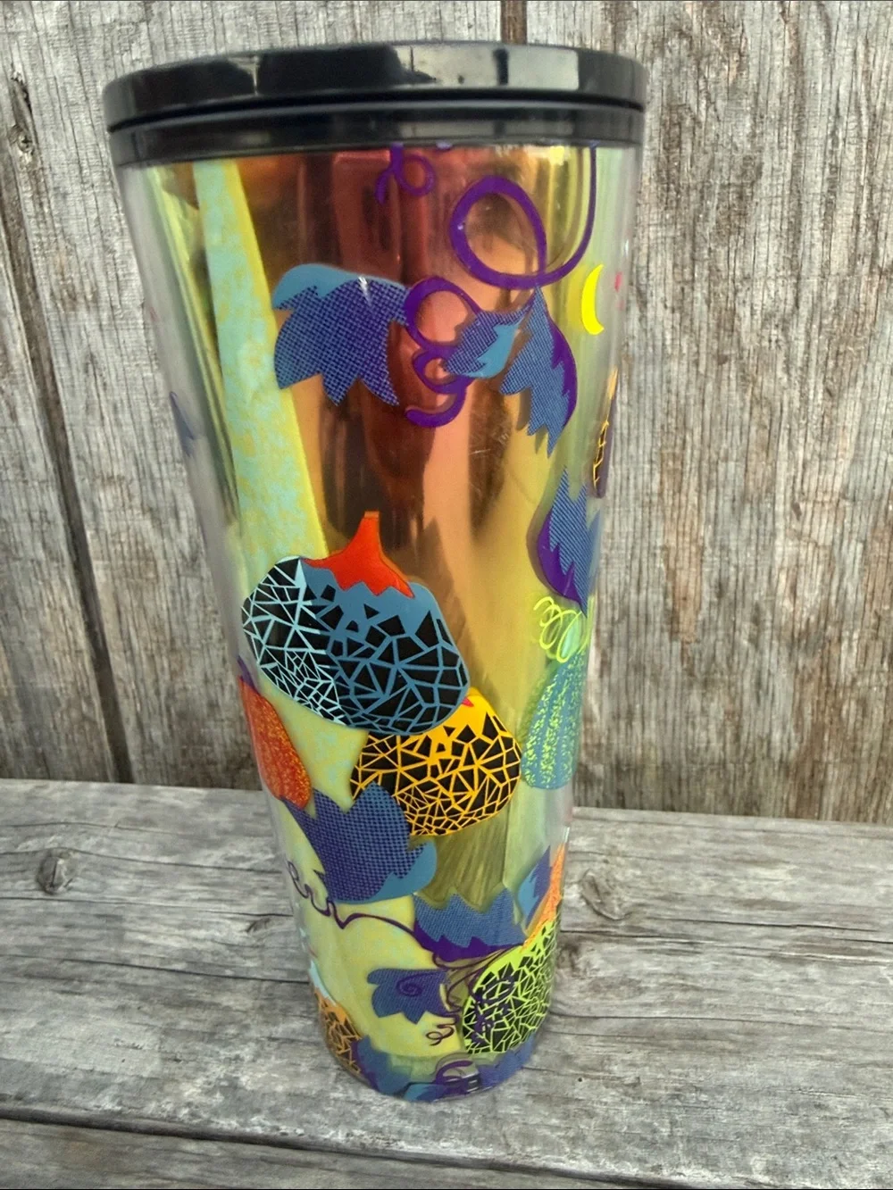 Starbucks UFO Glow In The Dark 2024 Pumpkins 24oz Venti Tumbler No Straw